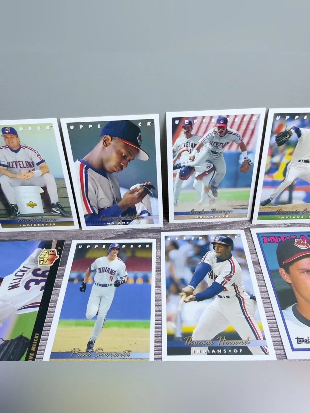 Cleveland Indians Baseball Card Lot (22) Upper Deck Topps Joe Carter